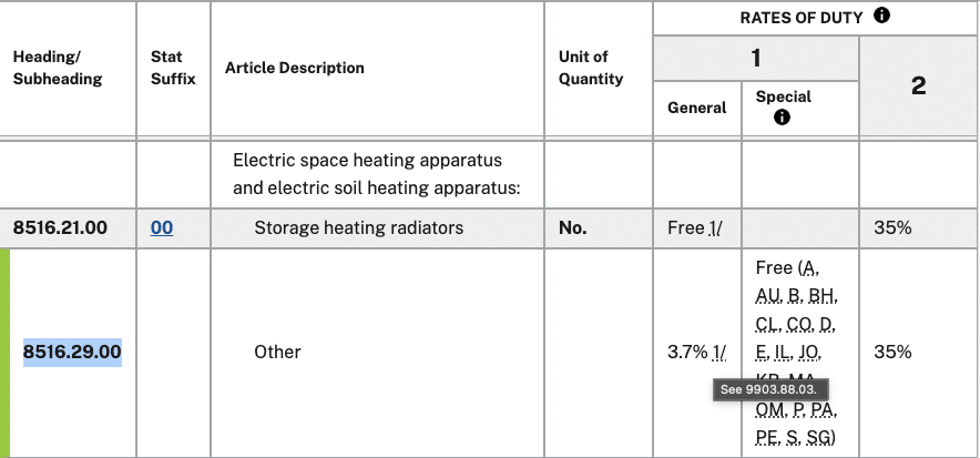 Thuế nhập khẩu Mỹ theo điều khoản 301 cho hàng hoá Trung Quốc từ HTS