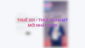 Thuế Quan Mỹ – Thuế 301 (Mục 301): Cập Nhật Mới Nhất 2026