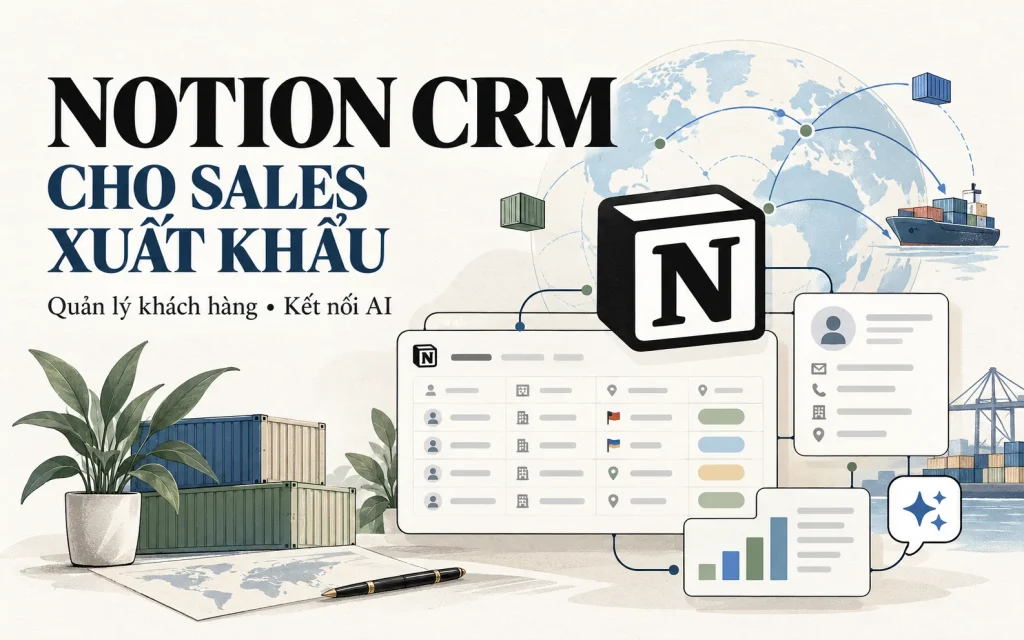 Notion CRM cho Sales xuất khẩu